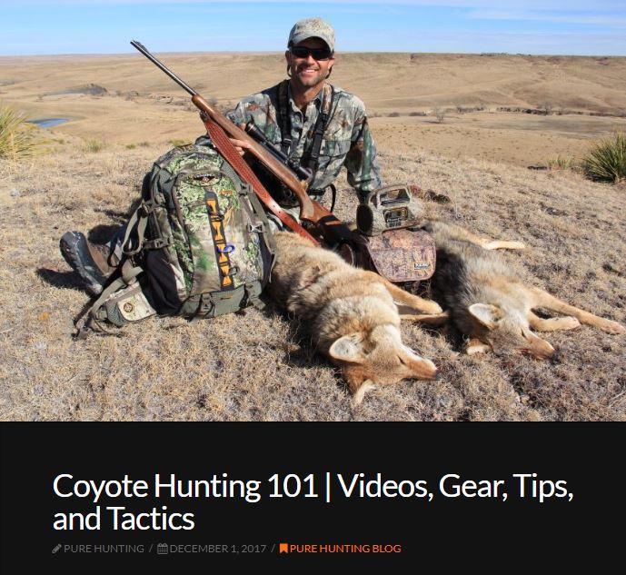 coyote calls and calling 101 hunting pic5 Coyote Calls and Calling 101
